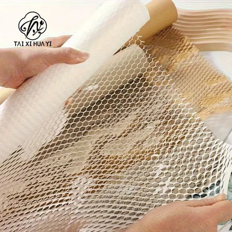 Single-Sided Coated Honeycomb Paper Packaging for Fresh Flower Bouquets Elegant Mesh Lining