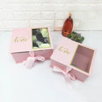 Custom Premium Elegant Luxury Flower Bouquet Box for Valentine's Day Candle Set Mini Perfume Gift Box for Love Gifts