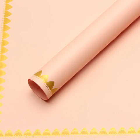 Macaroon Flower Wrapping Paper 57*57cm PE Coated Material for Gifts and Floral Art Wholesale From Flower Shop