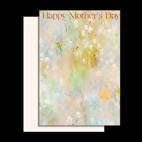 Oil Painting Coated Paper Single-sided Flower Design for Mother's Day Packaging Flower Paper Maker