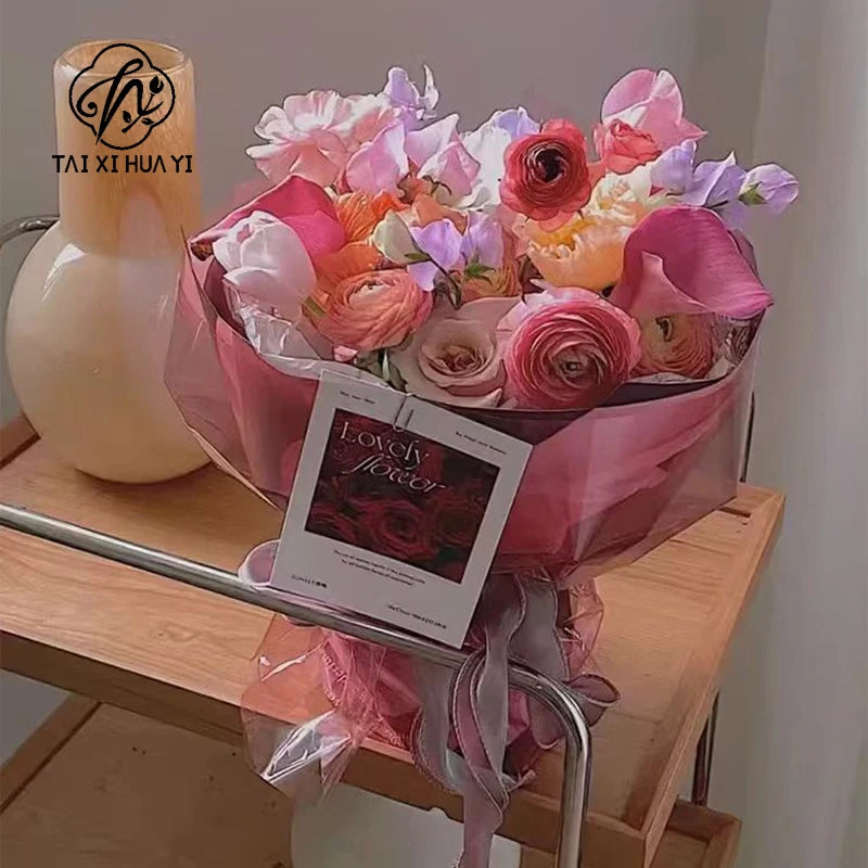 Transparent Color Clear Waterproof OPP Cellophane Paper for Flower & Gift Wrapping Florist Bouquet Supplies