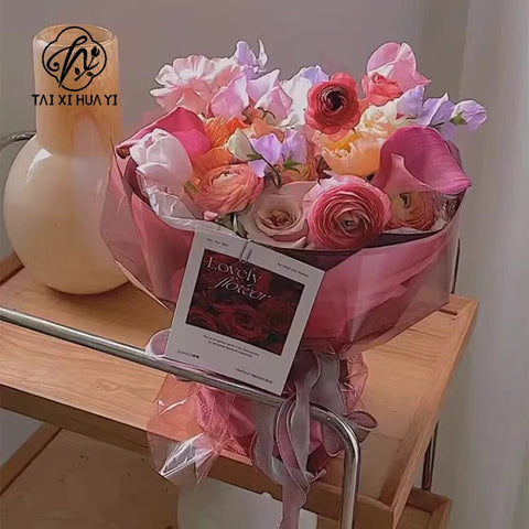 Transparent Color Clear Waterproof OPP Cellophane Paper for Flower & Gift Wrapping Florist Bouquet Supplies