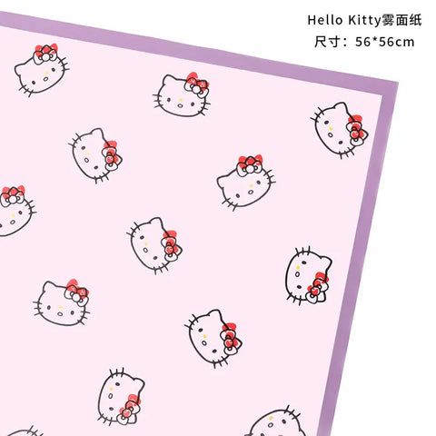 Coated Single Side Eco-Friendly Recyclable Waterproof Mist Paper Flower Packaging Cat Head Design Offset Printed