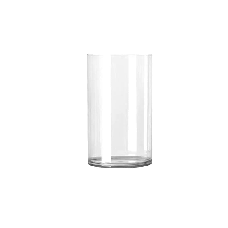 High-Grade Transparent Acrylic Cylindrical Vase Art Deco Design Tabletop for Wedding Flower Arrangements Anti-Fall Plastic Main image