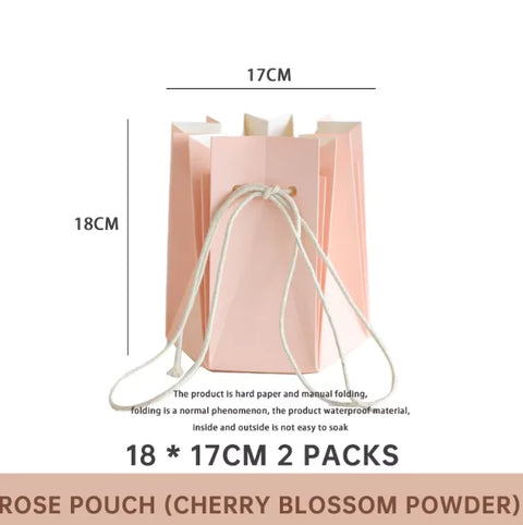 Eco-Friendly Kraft Paper Bouquet Packaging Bag Waterproof Flower Bag with Box Packaging Feature
