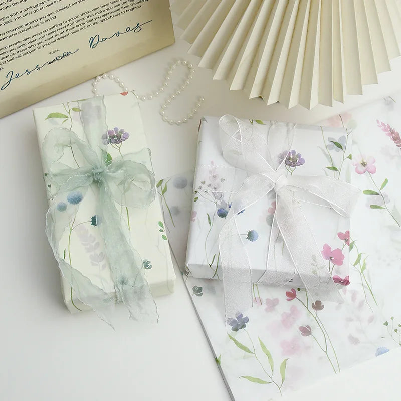 Wholesale Coated Flower Wrapping Paper Colorful Floral Pattern Waterproof Bouquet Packing Paper for Florists