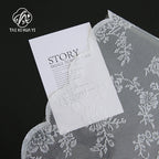 Elegant Floral Lace Single-Sided PE Coating Glassine Paper Flower Wrapping Antistatic Eco-Friendly Recyclable Screen Printing