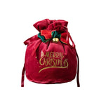 Exquisite Velvet Santa Claus Xmas New Year Candy Bag Craft New Christmas Gifts Drawstring Children Stamp