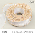 Fishtail Luxury Satin Silk Ribbon Fresh Flower DIY Material Wavy Edge Bow Ribbon Cake Edge Christmas