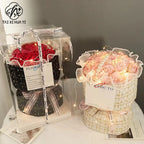 Internet Famous Art Paper Flower Bundle Packaging Single-sided Coated Fresh Spring Broken Flowers Paper
