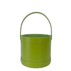 Elegant Handheld Leather Hug Boxes Paper Souvenir Flower Gift Boxes with Round Bucket for Bouquets