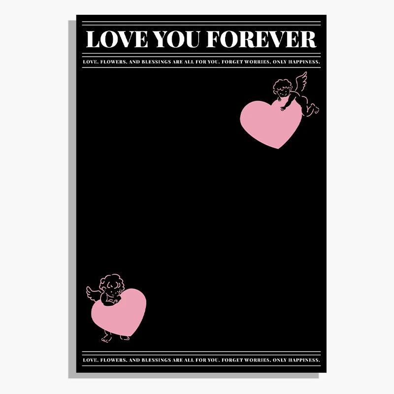 Valentine's Day Angel Love Bouquet Virgin Waterproof Wrapping Paper for Rose Flowers Packaging Supplies