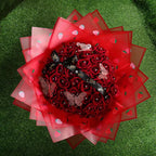 Strawberry Print Korean Su Coated Paper Flower Wrapping Paper DIY Floral Materials for Gift Bouquets