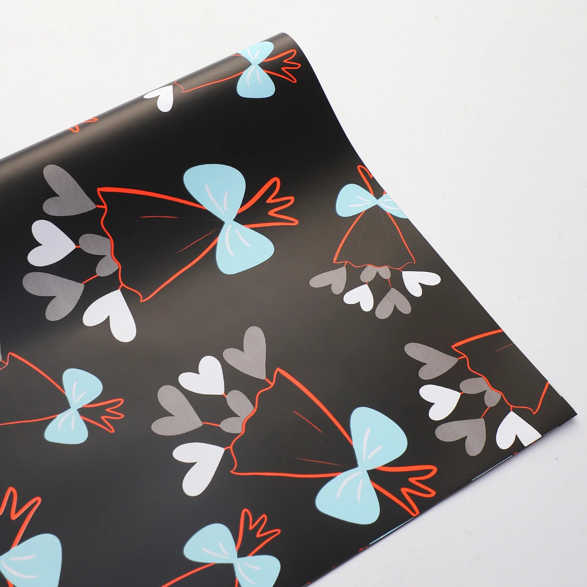 Valentine's Day Children's Day Gift Flower Packaging Paper Single-Sided Coated Waterproof Bow Design