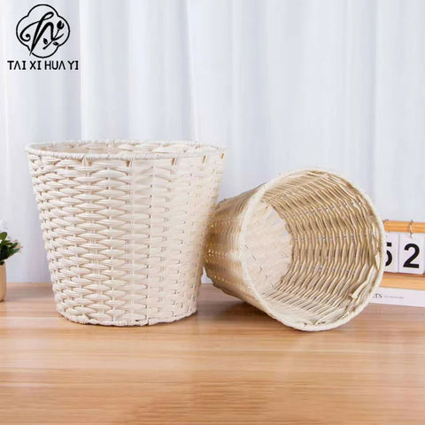 Valentine's Day Romantic Fresh Flower Bouquet Basket Oversized Woven Hug Bucket With Floral Decoration Materials for Lover Gifts