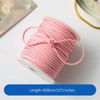 Wholesale 45-Yard Velvet 3mm Flat PVC Strap Floral Suede Binding for DIY Crafts Christmas Birthday Halloween