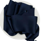 100% Pure Luxury Silk Ribbon Roll 2cm 3.8cm 6.3cm 10cm Wide Custom Hand Dyed Free Sample for Christmas Wedding Occasions