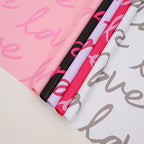 Valentine's Day Big Love Flower Wrapping Paper Bouquet Waterproof DIY Material Rose Packaging for Flower Shop Wholesale