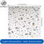 Cute Sheep Night Sky Eco-Friendly Craft Paper Wrapping Custom Printed Cartoon Lamb & Star Moon Gift Wrap for Baby Shower