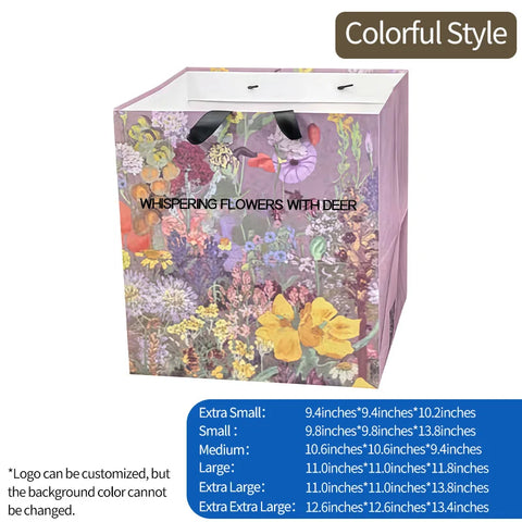 Flower Tote Bag Packaging Paper Bag Internet Famous square Hugging Bag Large Gift Bouquet Handbag