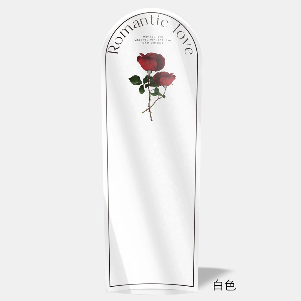20-Pack Clear Plastic Rose Flower Bouquet Bags PE Coating for Floral Arrangements Mother's Day Gifts Florist Packaging Supplies