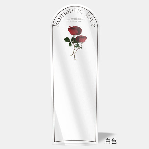 20-Pack Clear Plastic Rose Flower Bouquet Bags PE Coating for Floral Arrangements Mother's Day Gifts Florist Packaging Supplies