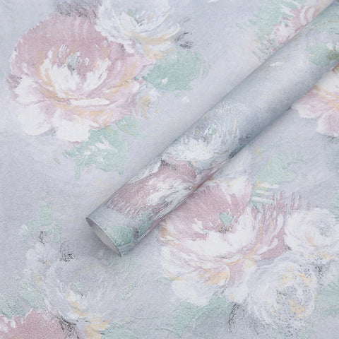 Dream Series Floral Art Paper Wrapping Oil Painting Dream Series Flower Shop Gift PE Coating Material for Flower Packaging