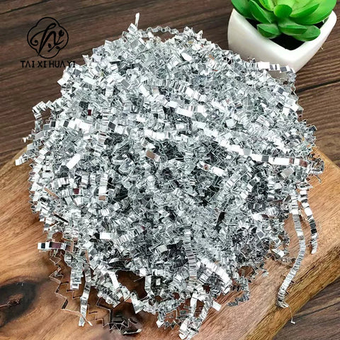 Elegant Luxury Crepe Paper Crinkle Cut Shredded Material for Gift Baskets and Box Packaging Premium Decorative Filler