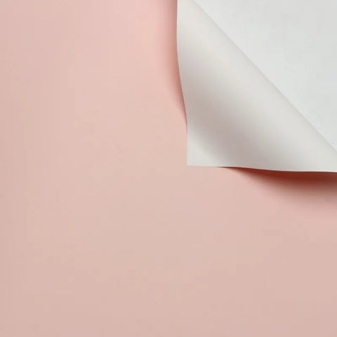Handmade Ou Ya Two-Color Floral Wrapping Paper Waterproof Flower Packaging with Coating for Bouquets