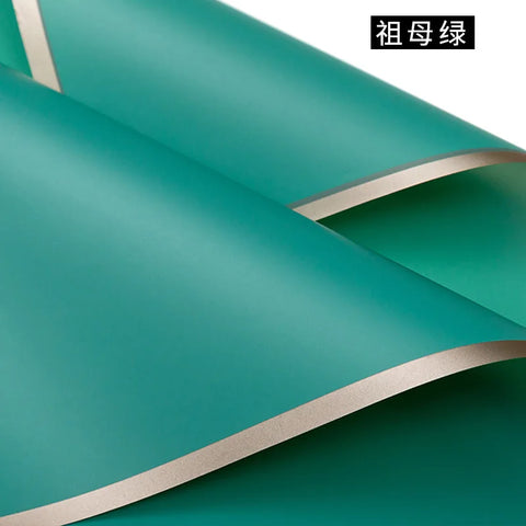 Taixi Brand Gold-edged PE Coated Double-Sided Recyclable Parchment Paper Gravure Compatible Valentine's Day Waterproof Flower