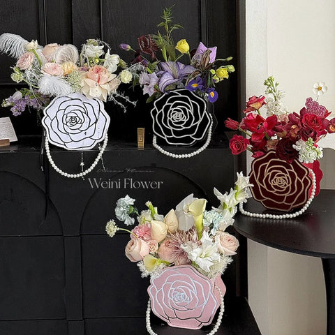Premium Waterproof PE Coated Floral Wrapping Paper Roll for Gifts Designer Camellia Bull Party Flower Shop Festival Supplies