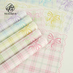 Eco-friendly Moisture Proof Floral Grid Wrapping Paper Double-Sided Offset Printing Compatible Soft Aesthetic