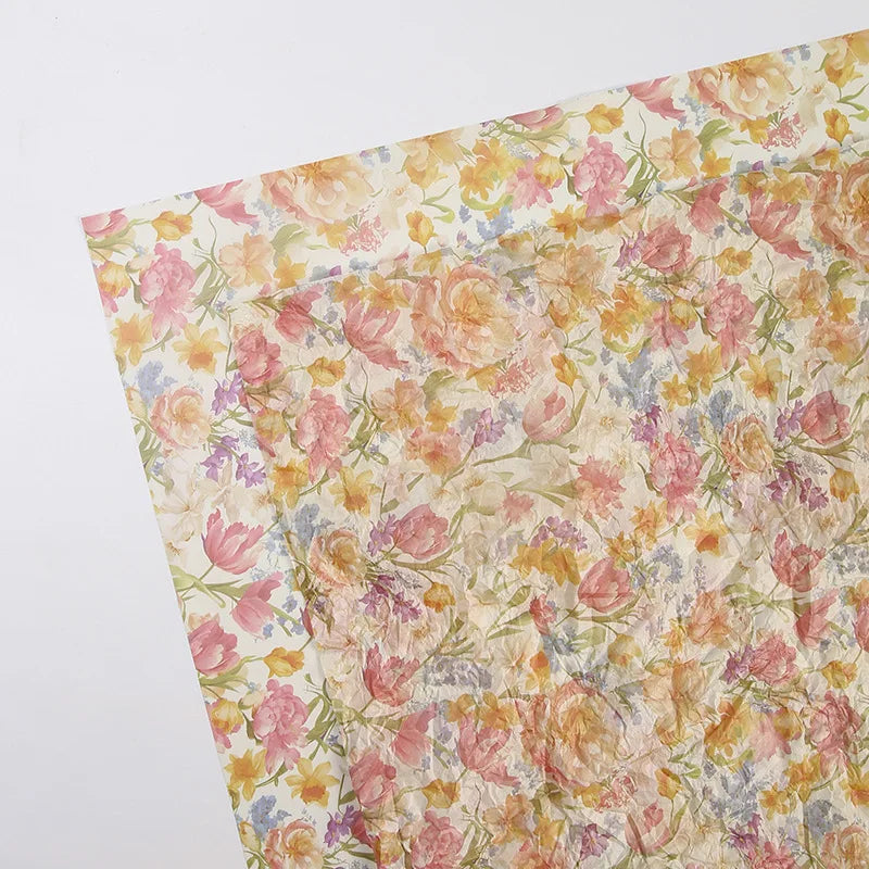 Valentine's Day 520 Printed Snow Pear Paper Flower Package Single Side Coated Bouquet Wrapping Paper