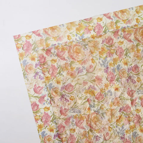 Valentine's Day 520 Printed Snow Pear Paper Flower Package Single Side Coated Bouquet Wrapping Paper
