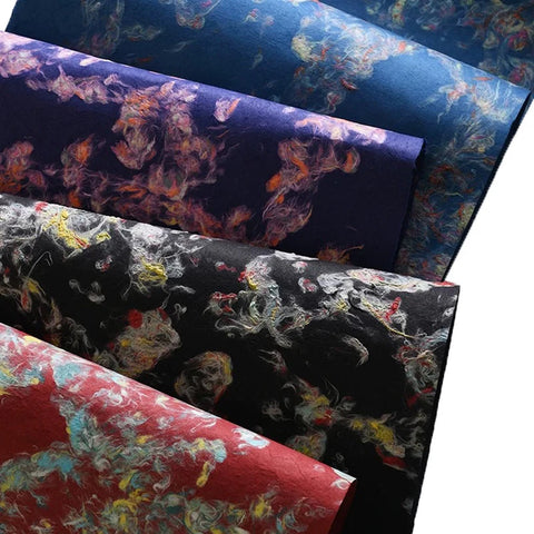 Vintage 52*50cm Hand-torn Flower Wrapping Paper Art Paper for Floristry Supplies and Festival Gifts Packaging