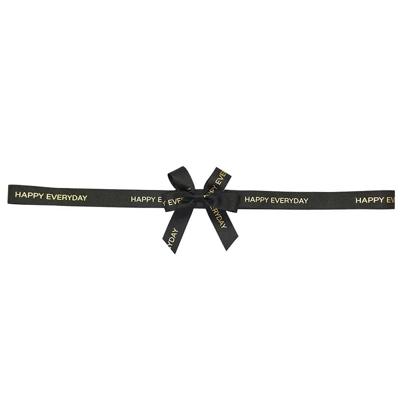 Customized Eco-Friendly Christmas Luxury Gift Wrapping Pull Bow Wine Bottle Neck Decorative Pre-Tied Satin Red Ribbon
