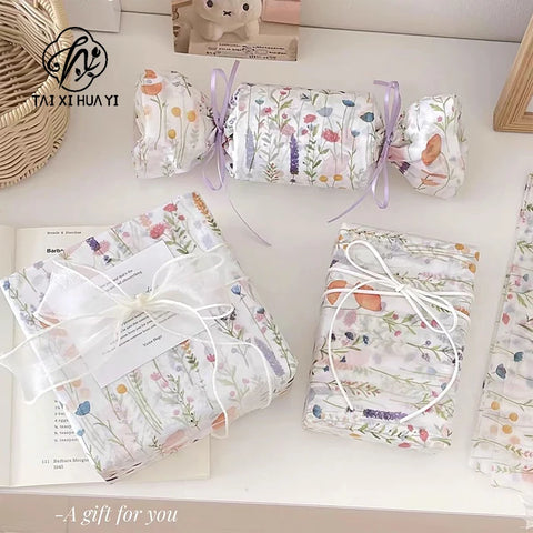 Lavender Art Recyclable Colourful Floral Series Gift Wrapping Material Art Paper Large Sheets 50x70cm Modern Luxury Creative
