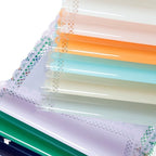 Glass Paper with Petal Lace Design Transparent Plastic Waterproof Flower Paper Single Side Coating Flower Wrapping Paper