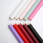 Waterproof Gold Edge Jelly Film Flower Wrapping Paper Matte Translucent Bouquet Recyclable Customizable Shop Packaging Material