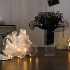 Coated with Lights Wave Gauze Pleated Cake Baking Edging Gauze Flower Shop Fresh Flowers Packaging Materials
