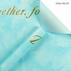 Double-sided Waterproof PVC Flower Wrapping Paper for Valentine's Day Bouquets and Gifts Florist Wrapper