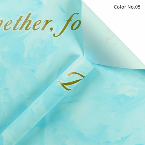 Double-sided Waterproof PVC Flower Wrapping Paper for Valentine's Day Bouquets and Gifts Florist Wrapper