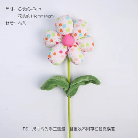 Teacher's Day Single Sunflower Plush Doll Bouquet-Smile Design DIY Floral Craft Supplies for Festival Gift Guangdong China