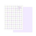 Internet Celebrity Simple Grid Packaged Coated Flowers DIY Mother's Day Bow Wrapped Bouquet