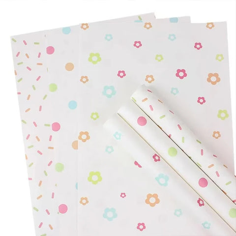 Fluffy Toy Bouquet Wrapping Paper, Ins Snow Pear Texture with PE Coating for Creative Bouquet Papel Coreano Flowers Paper