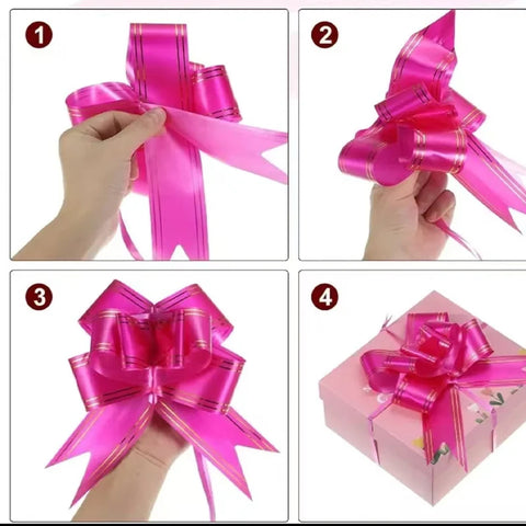 China Manufacture Colored Polypropylene Ribbons Wedding Christmas Gift Ribbon Butterfly Pull Bow Glitter