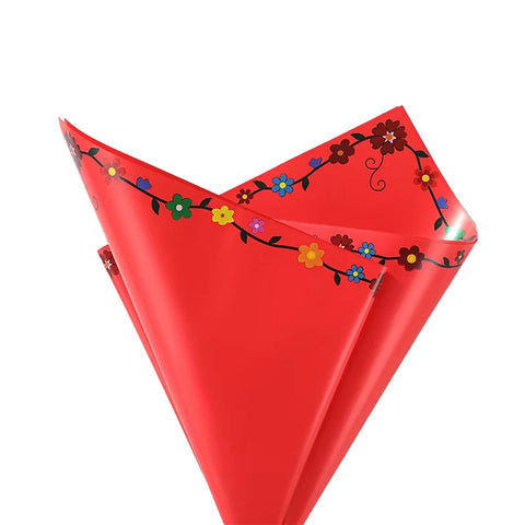 Eco-friendly Water-proof Sweet Floral Paper Flowers Packaging Single Side Coated for Flower Shops