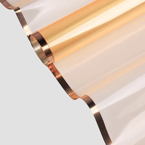 2025 New 58*58cm Colorful Line Printed Flower Wrapping Paper Cellophane Single Side Hot Stamping for Florist Packaging
