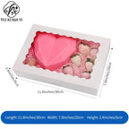 Customized Recycled Materials Embossing Cookie Bakery Cake Roll Drawer Cardboard Paper Box Lamination Disposable
