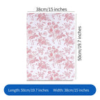 Retro Style Floral Bouquet Packaging Paper 35*50cm PE High Gloss Surface Soft Waterproof for Flower Shop